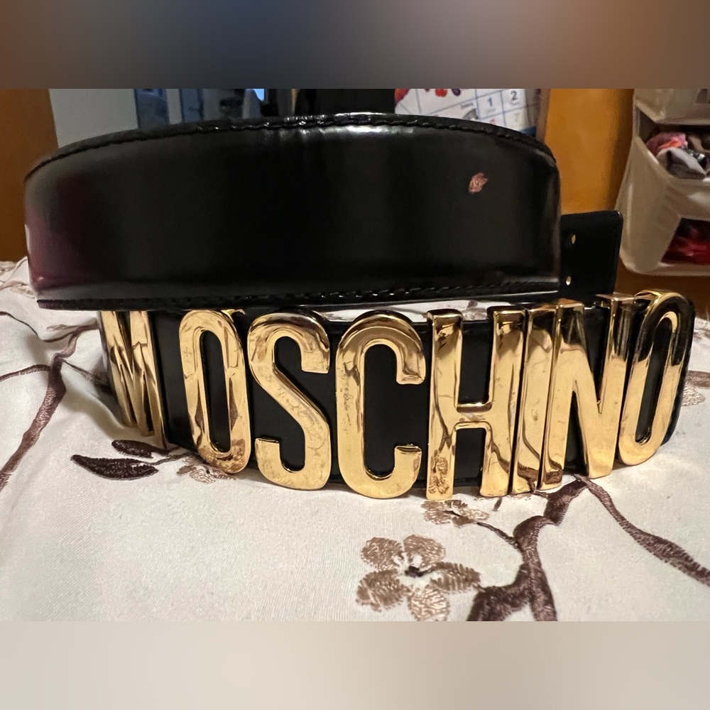 Moschino leather belt
